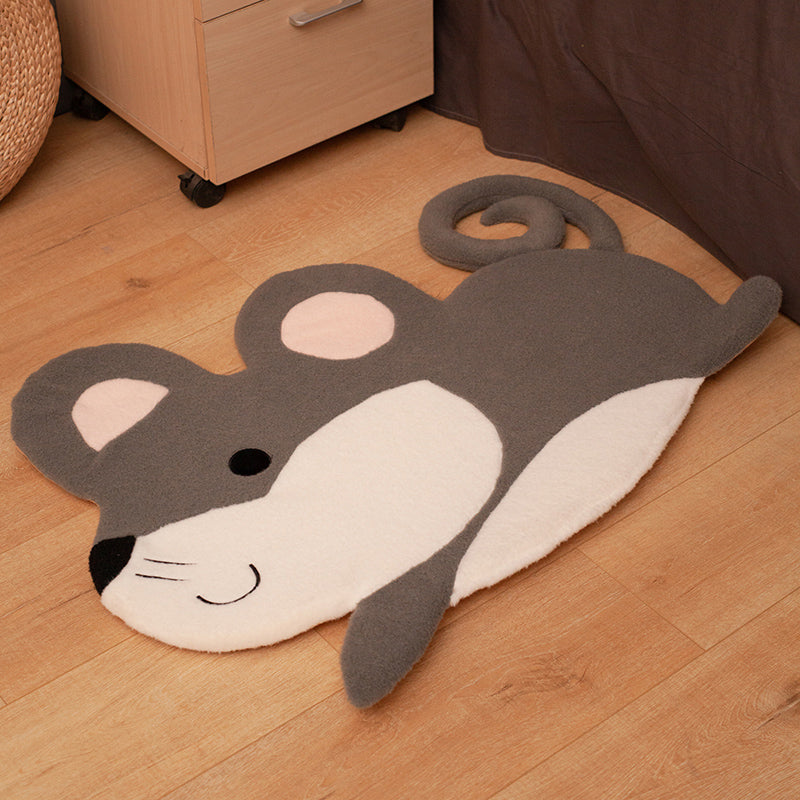 Skorter | Cozy Bedroom Rug Multi-Colored Cartoon Printed Rug Made of Lambswool With Non-Slip Backing Pet-Friendly Indoor Rug