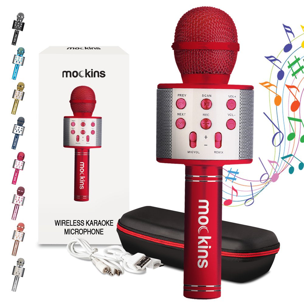 Skorter | Portable Karaoke Microphone - Microphone with Built-in Bluetooth Speaker - Compatible with IOS and Android Devices