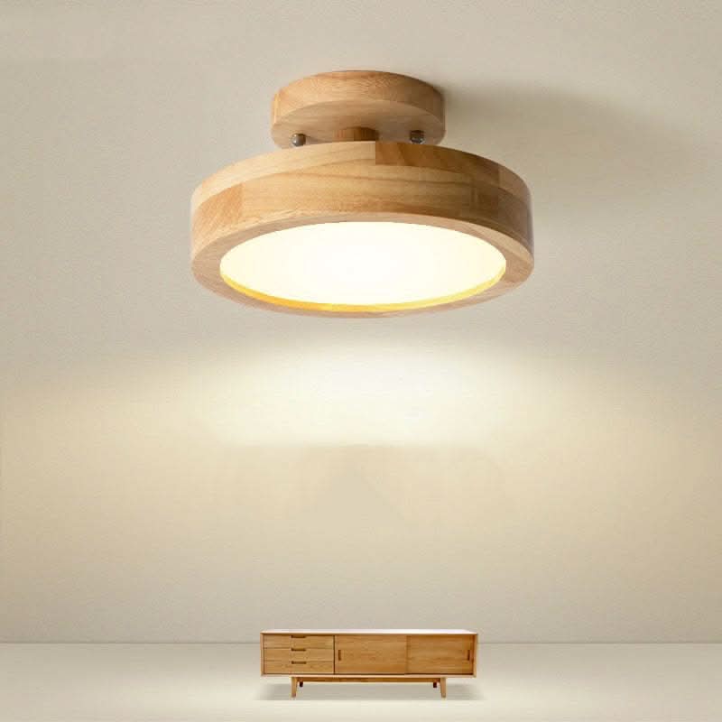 Skorter | Modern Wood LED Ceiling Light with Dimmable Function