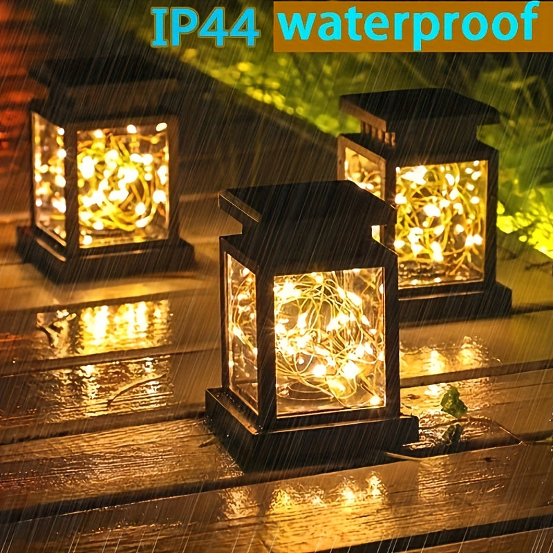 Skorter | SolarLantern - 1/3/4 Pieces Waterproof Solar Hanging Lamps, Garden Decorations and Christmas Decorations