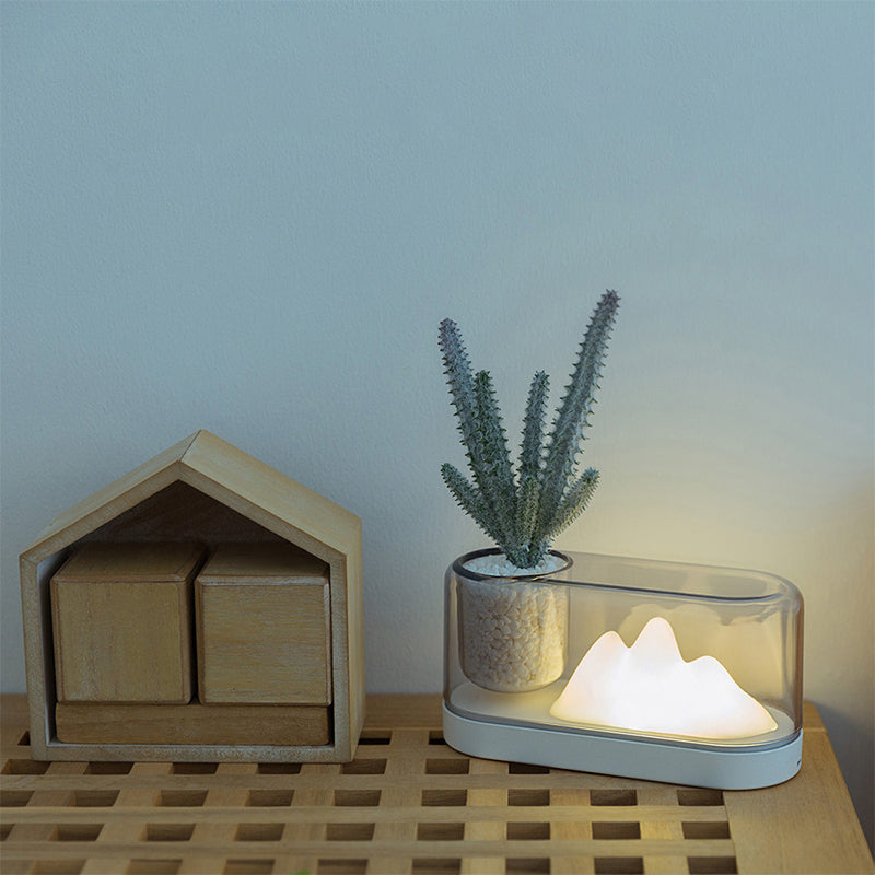 Skorter | MountainLight - Artistic Rechargeable LED Table Lamp with Storage Cup