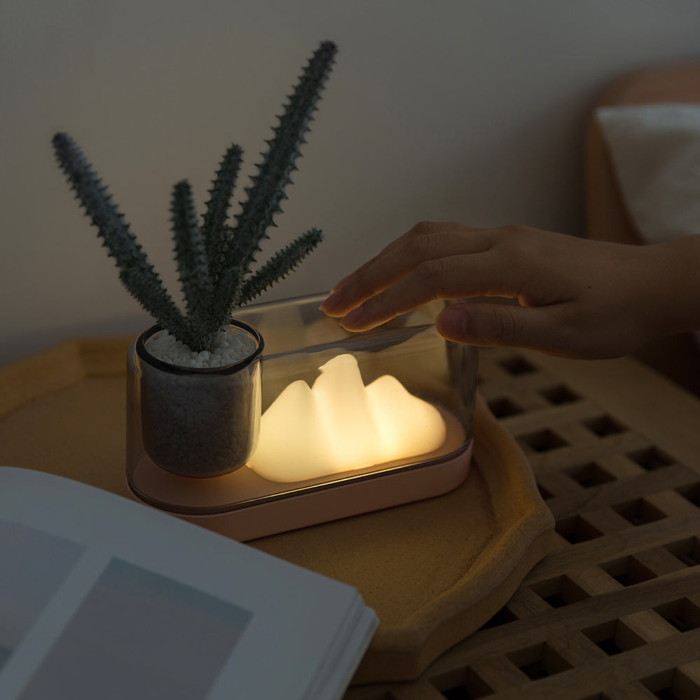 Skorter | MountainLight - Artistic Rechargeable LED Table Lamp with Storage Cup