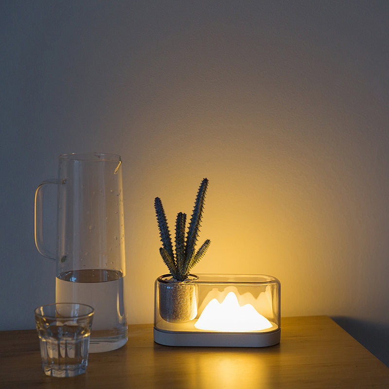 Skorter | MountainLight - Artistic Rechargeable LED Table Lamp with Storage Cup