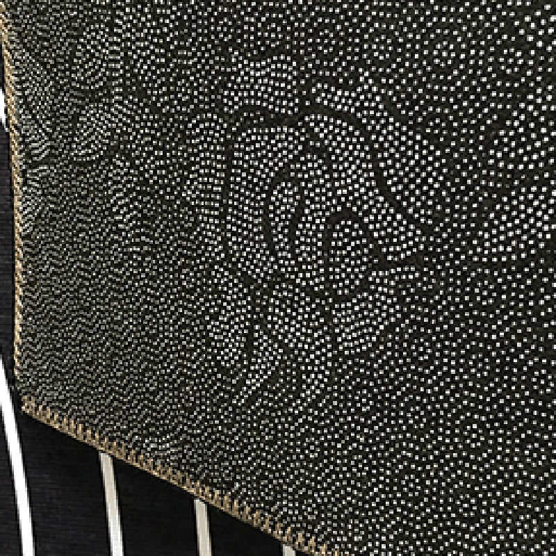 Skorter | Black Gray-White Striped Carpet Cotton Blend Novelty Area Rug Non-Slip Backing Machine Washable Indoor Rug for Room