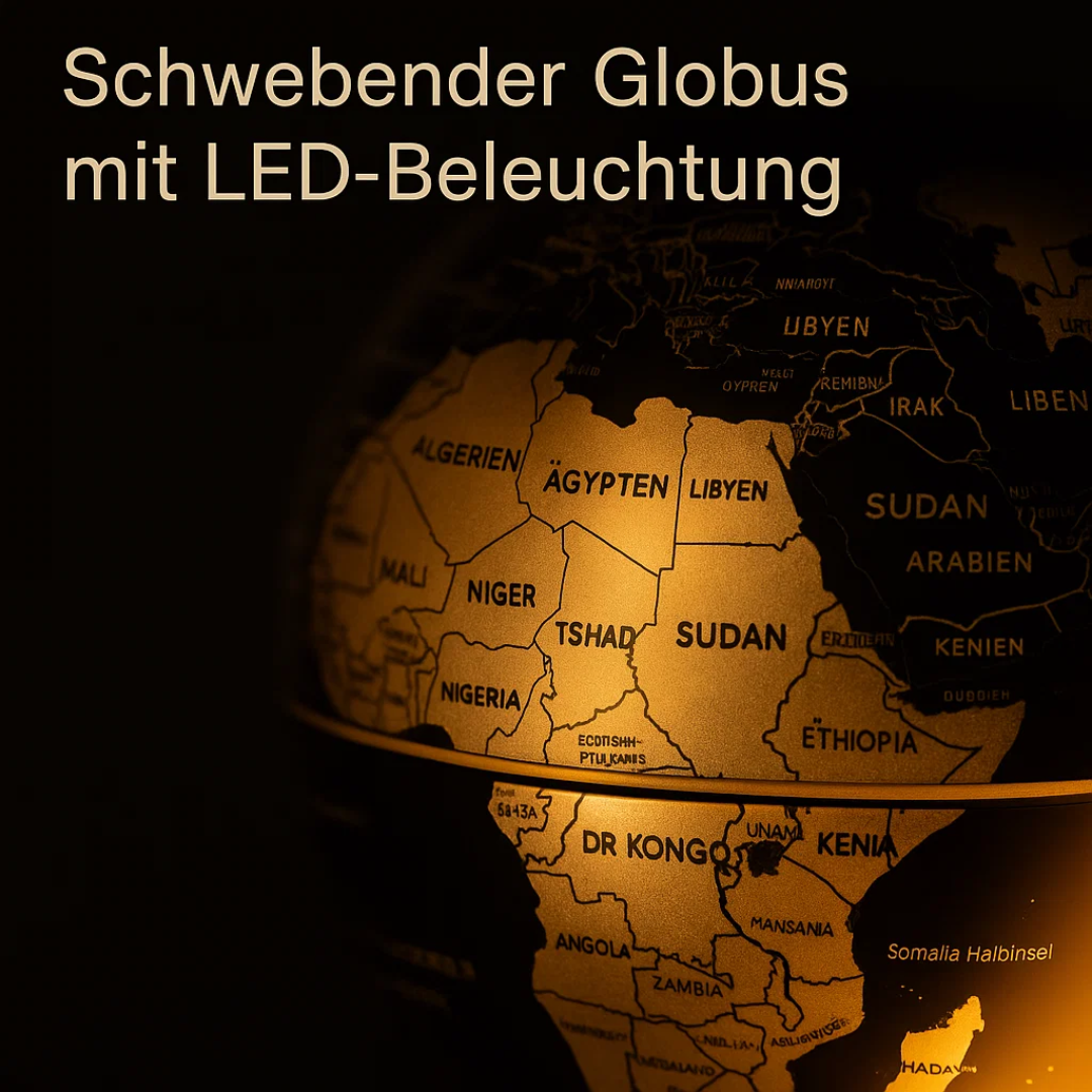 Skorter | AstroGlobe LED World Globe – Floating Globe Lamp with Magnetic Suspension