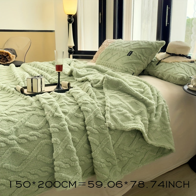 Skorter | 1 Piece Simple Layer Taffeta Blanket - Thin Multifunctional Bed Cover, Warm Garment for Bedroom and Living Room, Beige, All-Season Blanket