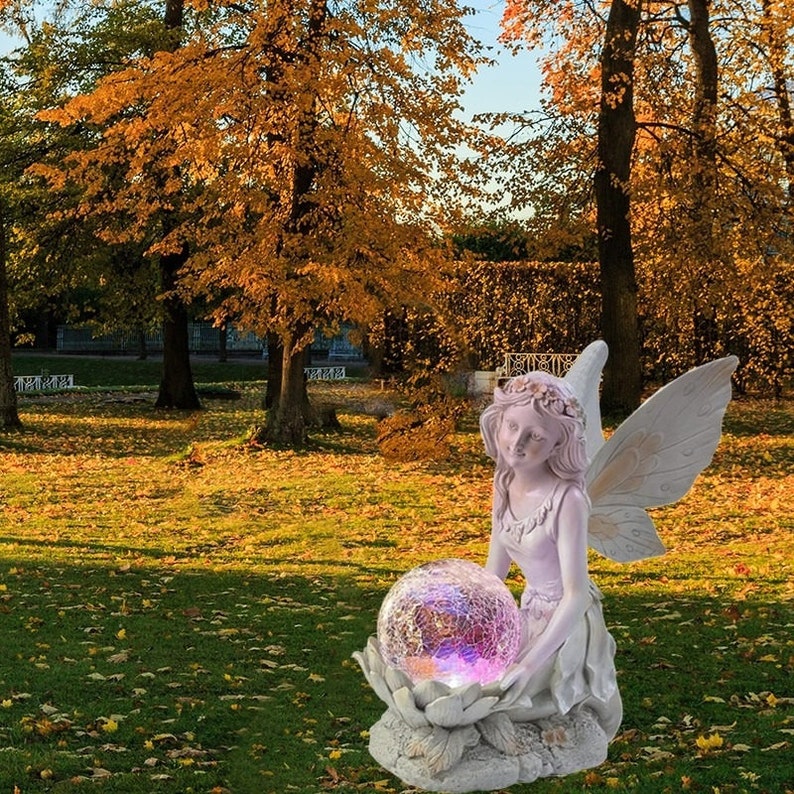 Skorter | Home garden solar energy decoration Fairy Statue