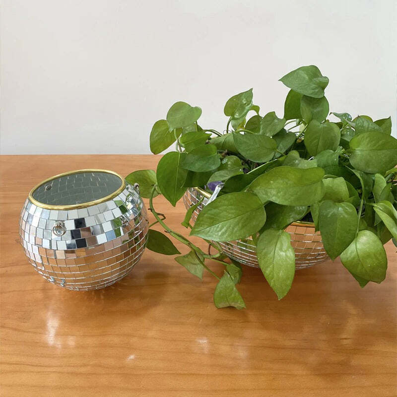 Skorter | Disco Ball Hanging Planter