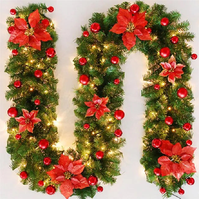 Skorter | 2.7 Meter Christmas Rattan Garland Decorative