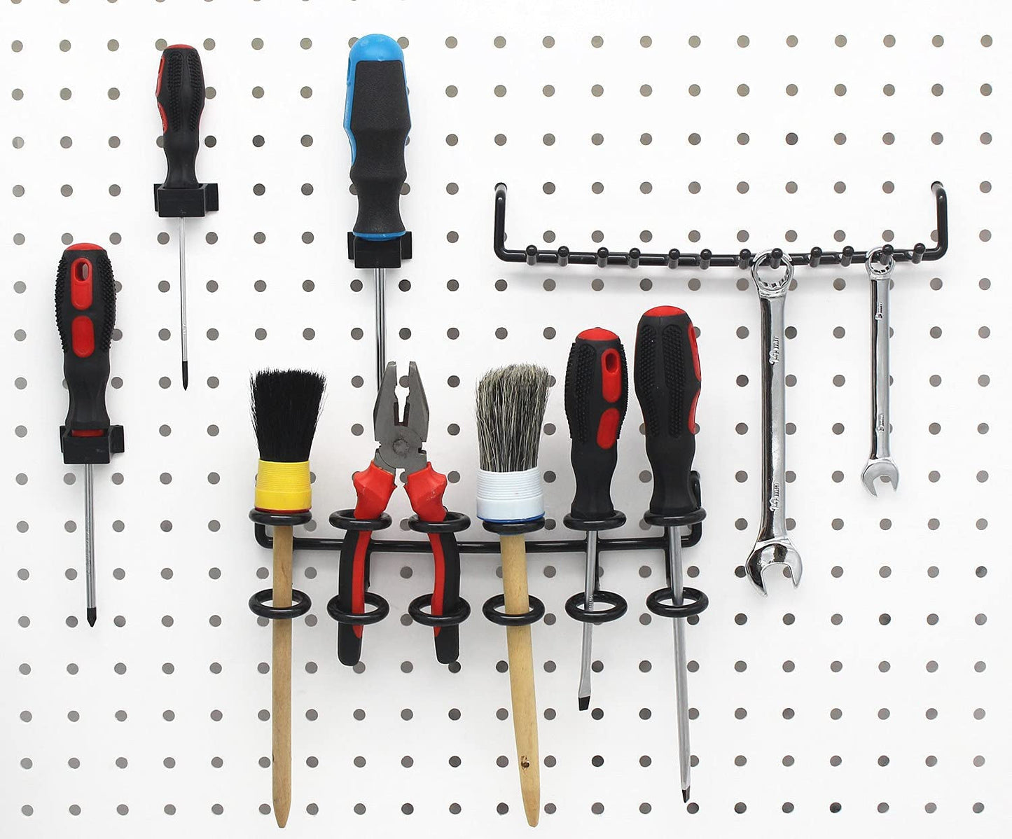 Skorter | 150 Piece Pegboard Hooks Assortment, Metal Pegboard Hooks, Plastic Bins, and Peg Locks for Organizing Tools