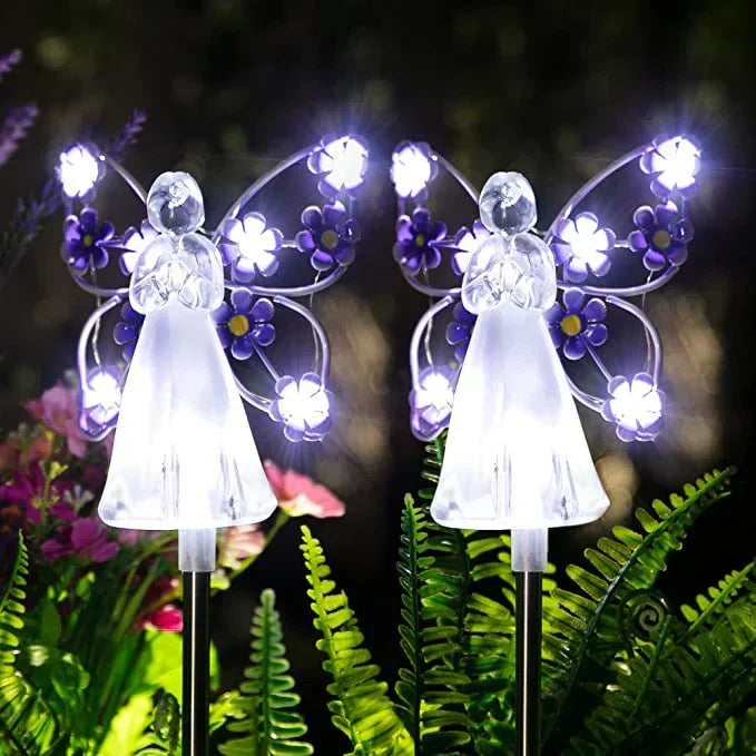 Skorter | SolarAngel - LED Garden lamp with solar energy with angel design - Weatherproof outdoor lighting