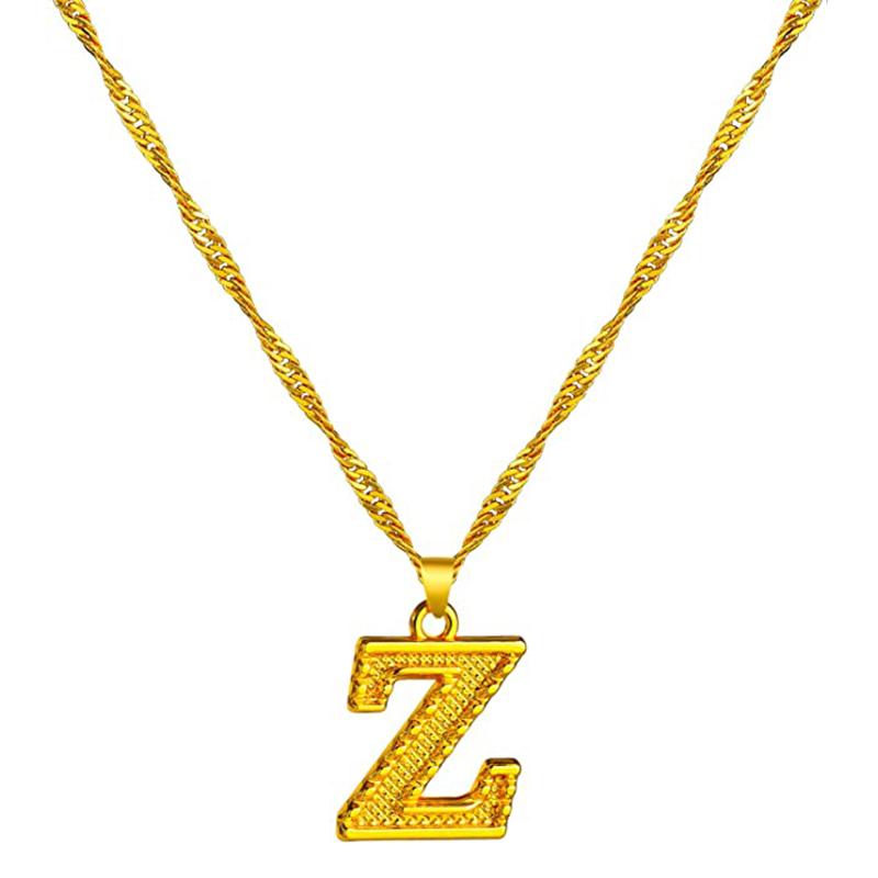 Skorter | 18K gold-plated initial letter necklace