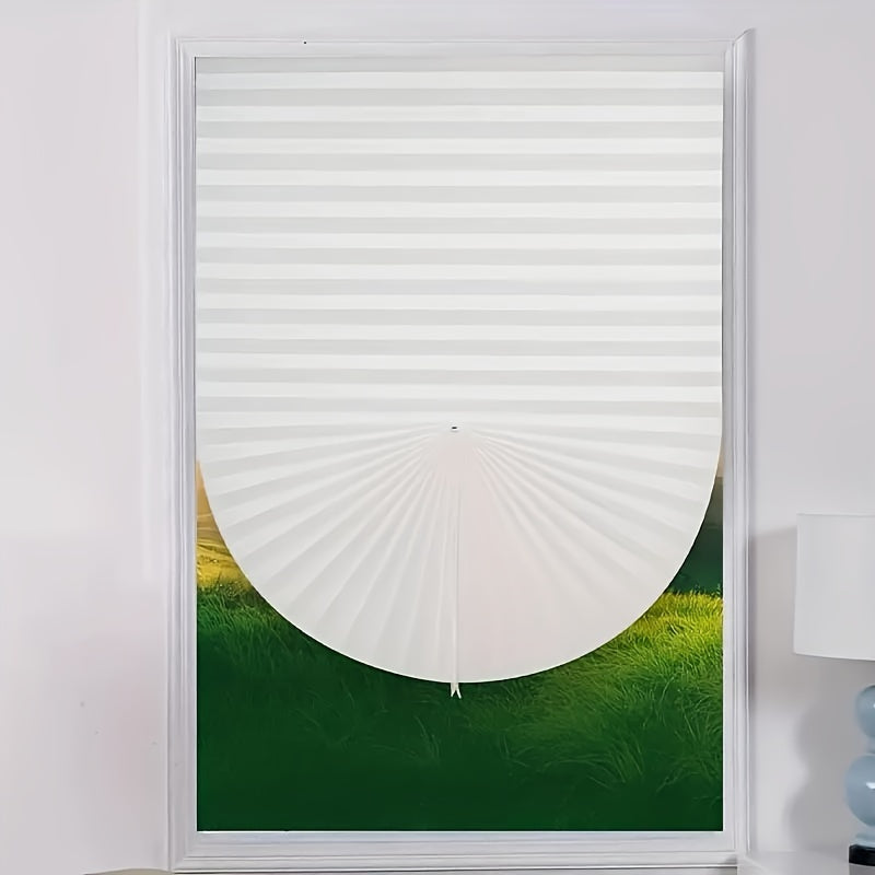 Skorter | 1 Piece Cordless Room Darkening Curtain - Light Filtering, Curved Window Cover for Living Room and Bedroom