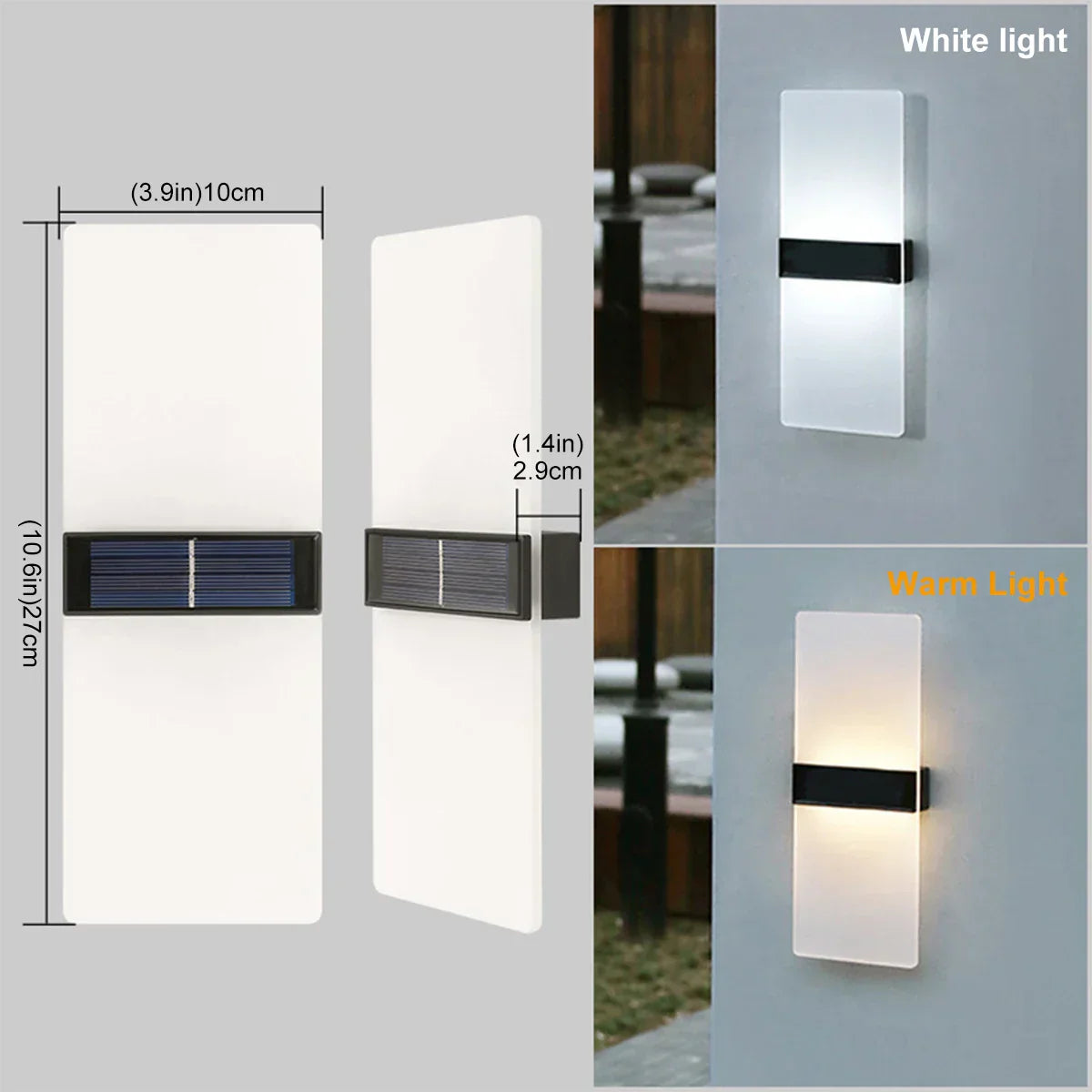 Skorter | LuminaraSolar - LED Outdoor Wall Lamp Powered by Solar Energy