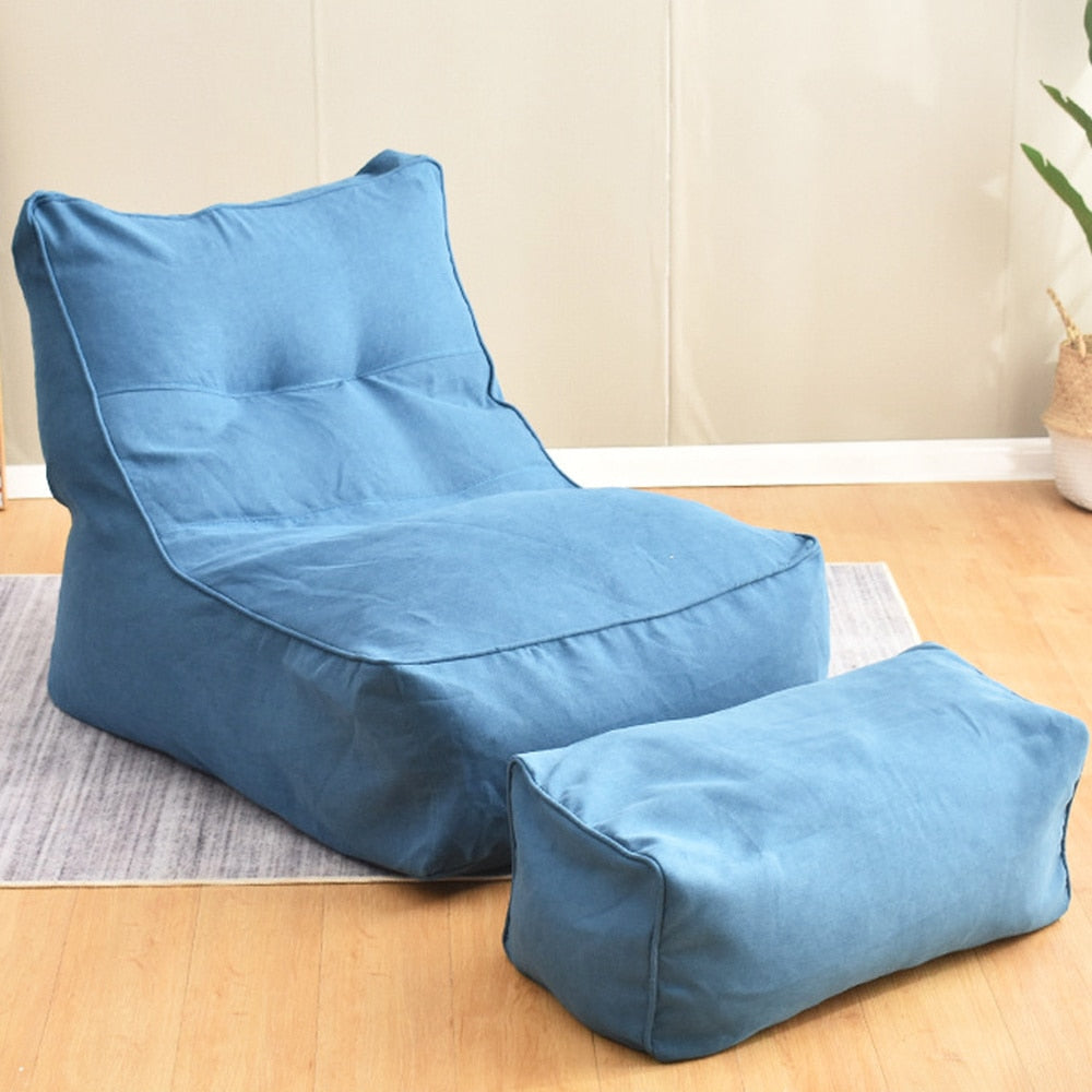 Skorter | 2Pcs/Set Store Bean Bag Combination Sofas Cover Chairs No Liner No Filling Indoor Furniture for Adults Kids Simple Design