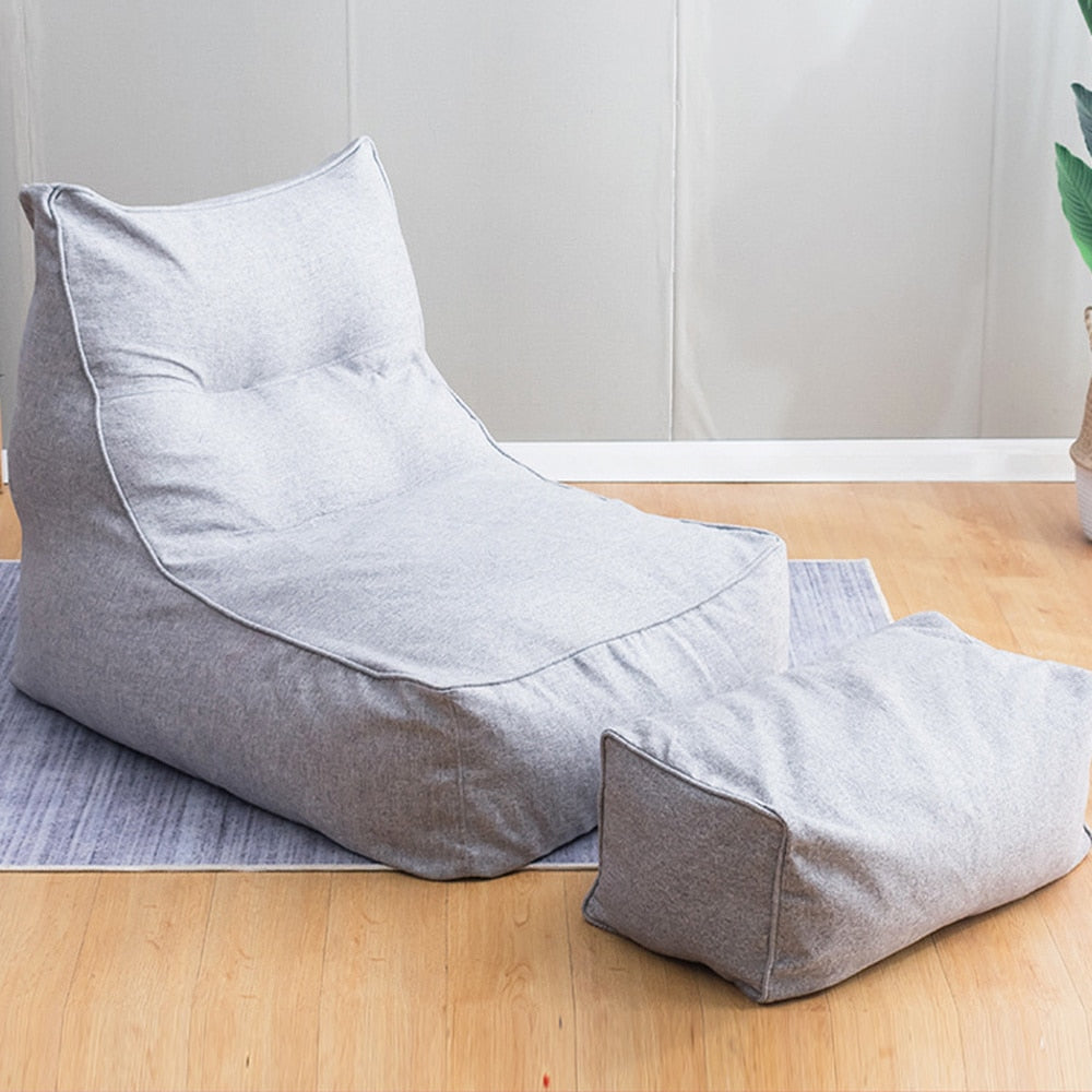 Skorter | 2Pcs/Set Store Bean Bag Combination Sofas Cover Chairs No Liner No Filling Indoor Furniture for Adults Kids Simple Design