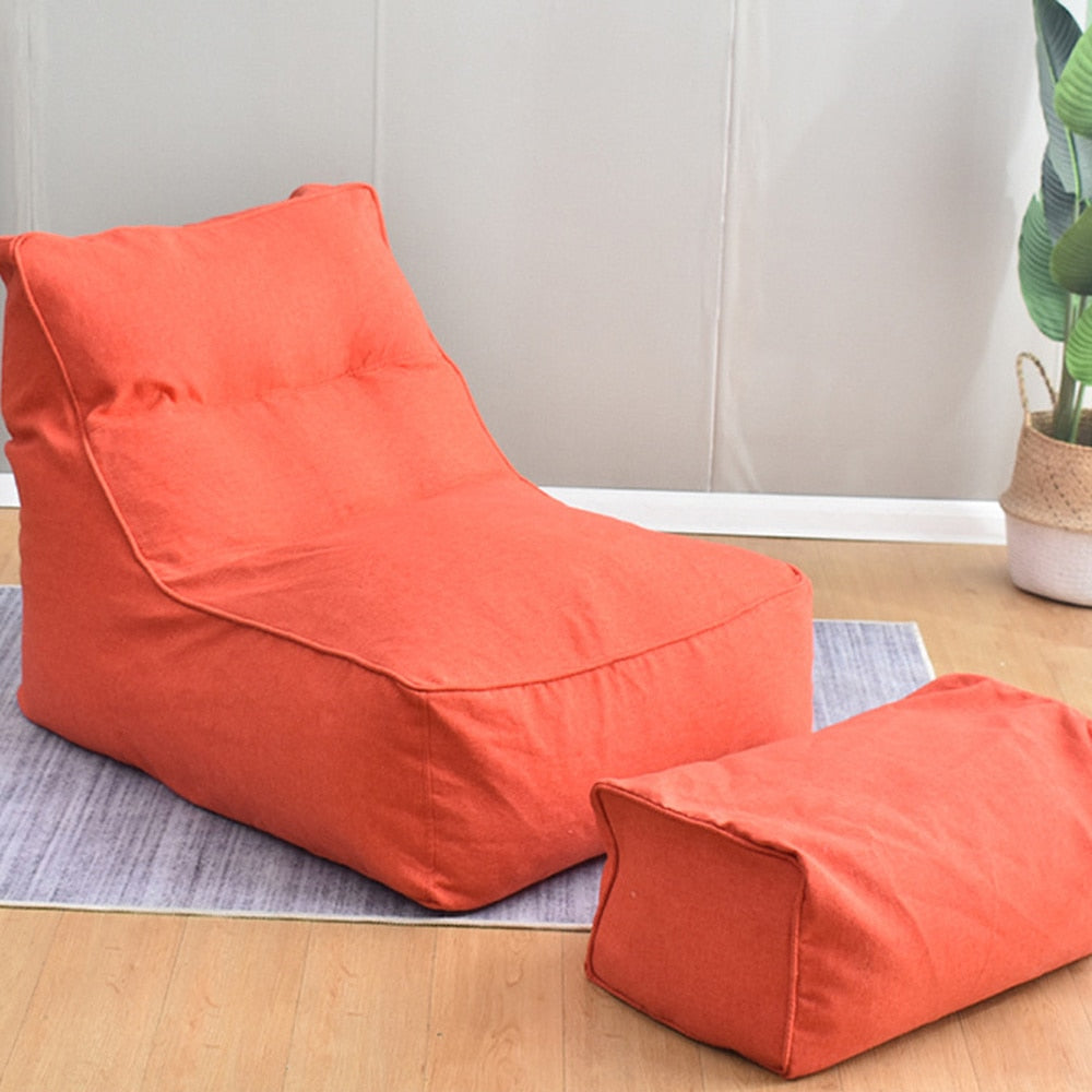 Skorter | 2Pcs/Set Store Bean Bag Combination Sofas Cover Chairs No Liner No Filling Indoor Furniture for Adults Kids Simple Design