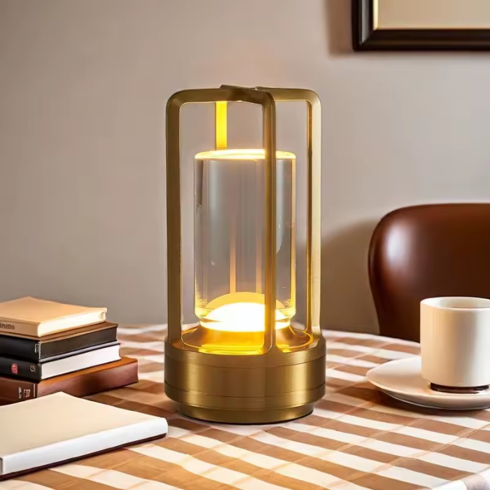 Skorter | Warm LED Cordless Table Lamp – Battery Operated Nordic Design - LED with Touch Control, Suitable for Bedroom, Home, Outdoor - Ideal Night Light