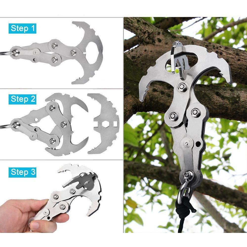 Skorter | Stainless Steel Survival Folding Grappling Gravity Hook