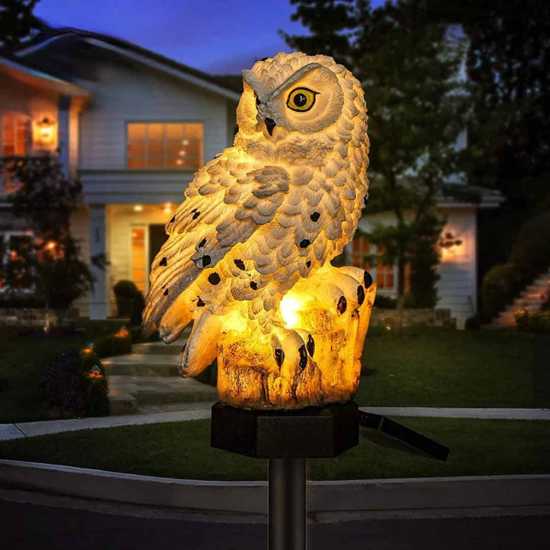 Skorter | Solar Garden Lamp Uilux – Wireless Outdoor Lamp powered by Solar Energy with Owl Design