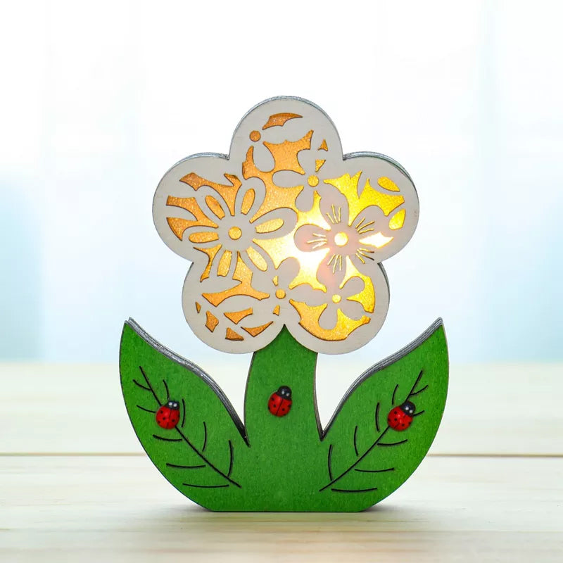 skorter | Wooden Easter Decoration with LED Light