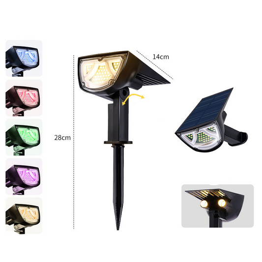 Skorter | Solar LED Spotlight – Outdoor lighting with solar panel for garden and pathways