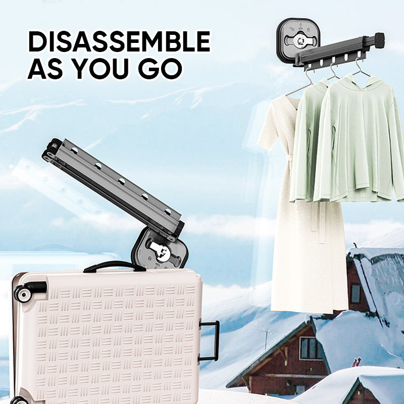 skorter | Wall-mounted Foldable Clothes Rack with Suction Cup