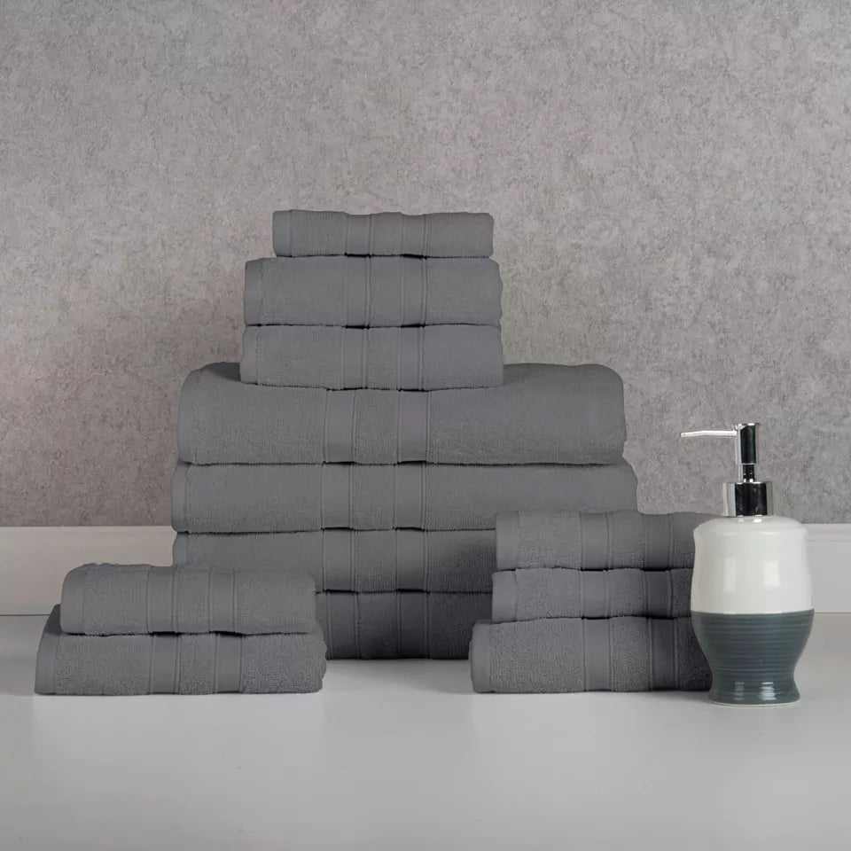 Skorter | 12-piece: Bibb Home Egyptian cotton towel rack