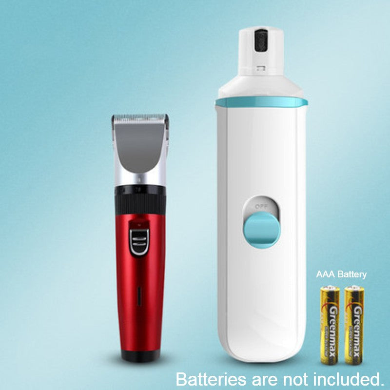 Skorter | 2-in-1 Electric Pet Nail Polisher & Trimmer, with Silent Design, Fast Charging, Safe and Efficient, Suitable for Large and Small Dogs/Cats