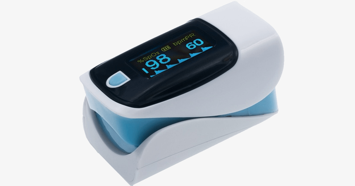 Skorter | Advanced Finger-Tip Pulse Oximeter with Neck and Wrist Strap - Measures oxygen levels and pulse with the future in your hands