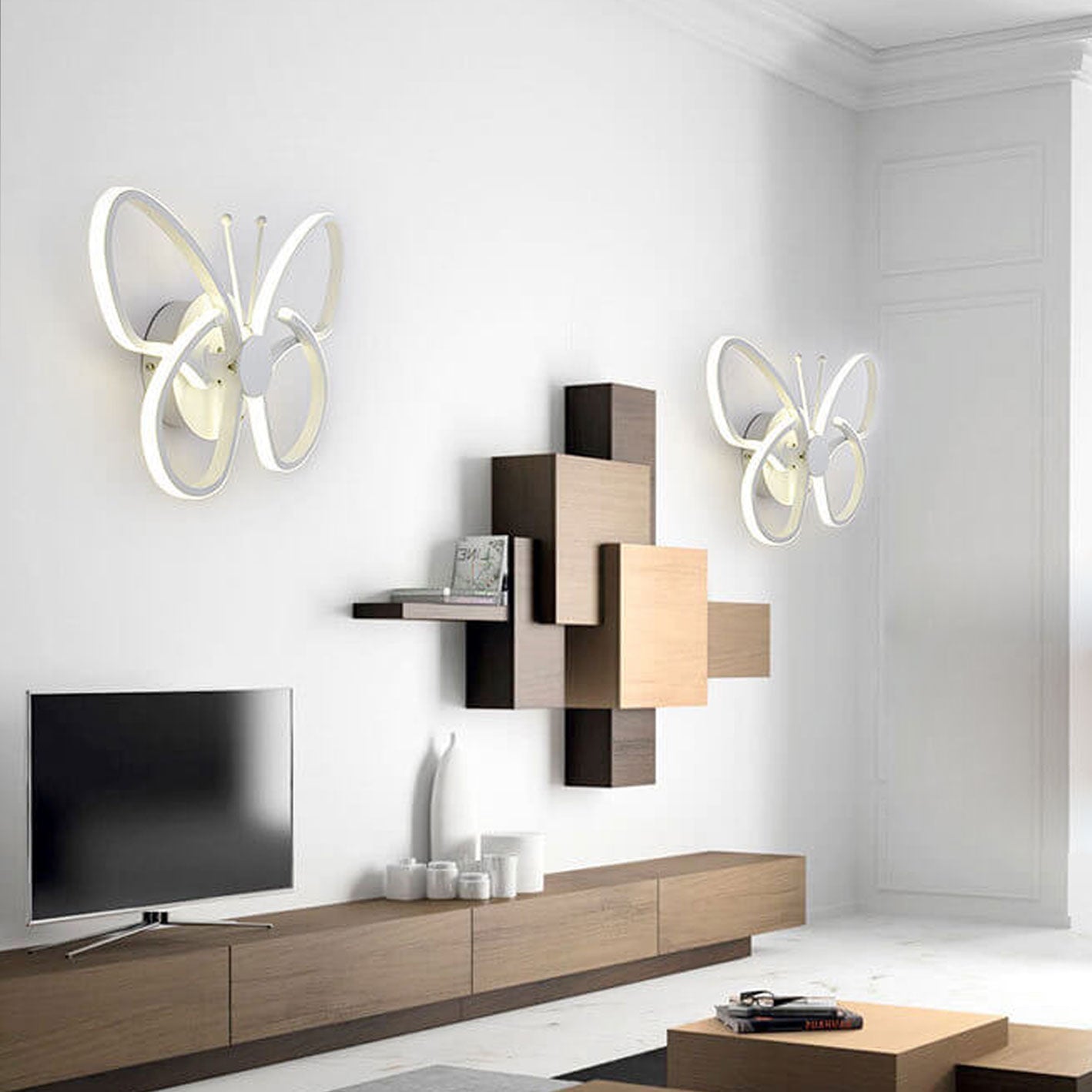 Skorter | Modern minimalist LED wall lamp in butterfly shape