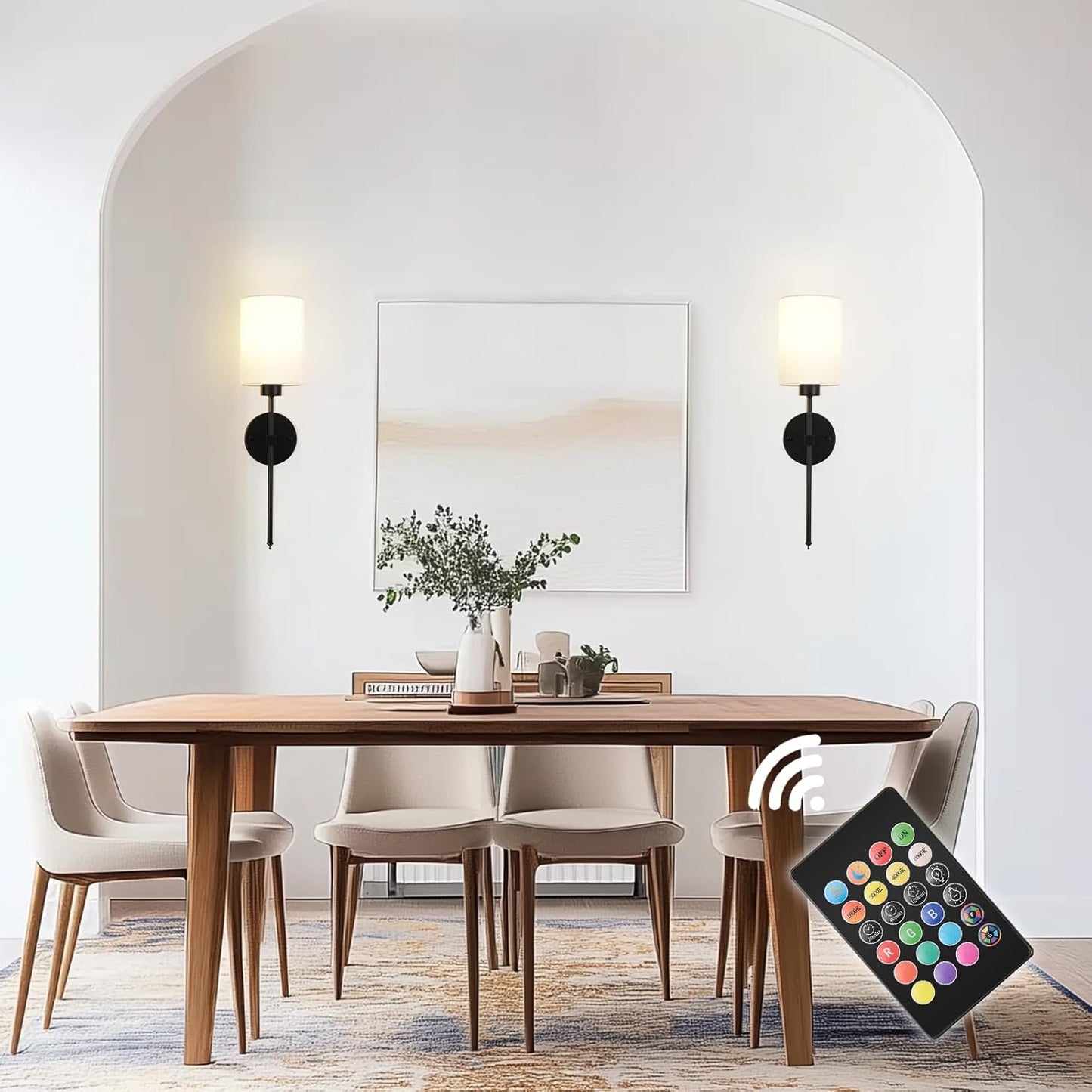 Skorter | Lumoease Wireless Wall Lamps (Set with 2 + 2 Bulbs Free)