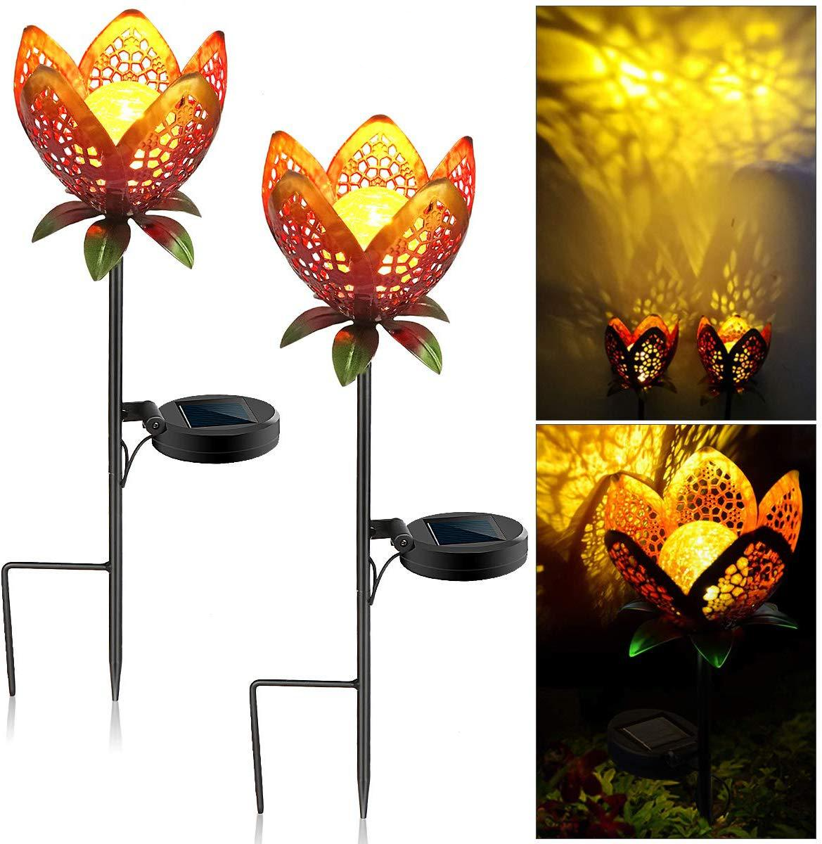 Skorter | Solar Garden Light Lotus Flower – Decorative LED Outdoor Lighting for Garden and Yard