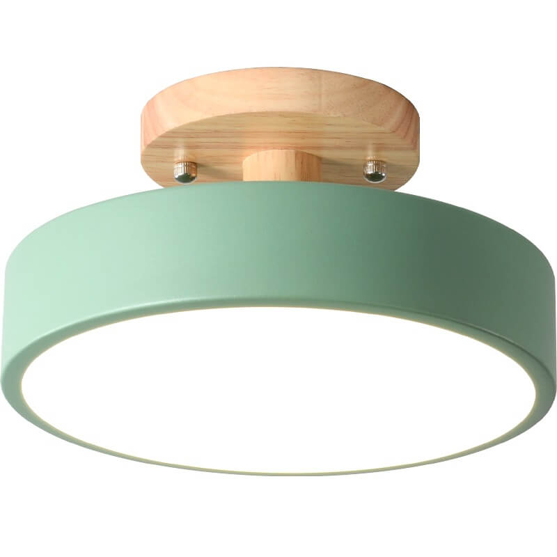 Skorter | Scandinavian round LED semi-flush mount ceiling light