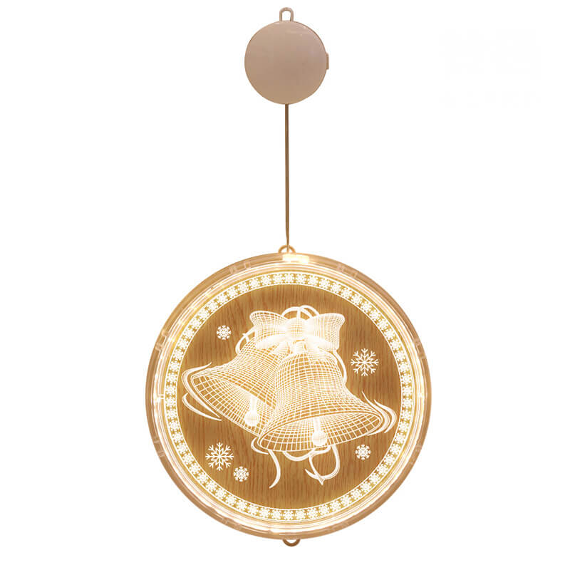 Skorter | Christmas LED Acrylic Decoration Round Suction Cup Light