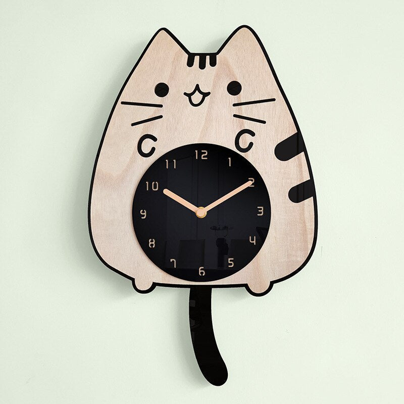 Skorter | PurrTime - Swinging Cat Wall Clock
