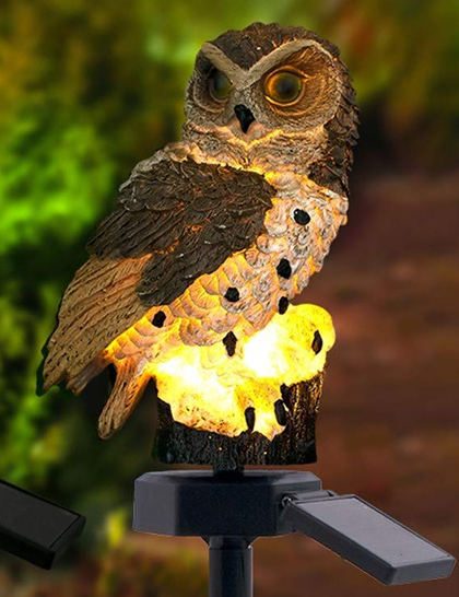 Skorter | Solar Garden Light Owl – LED Outdoor Light for Garden, Terrace and Balcony, weatherproof