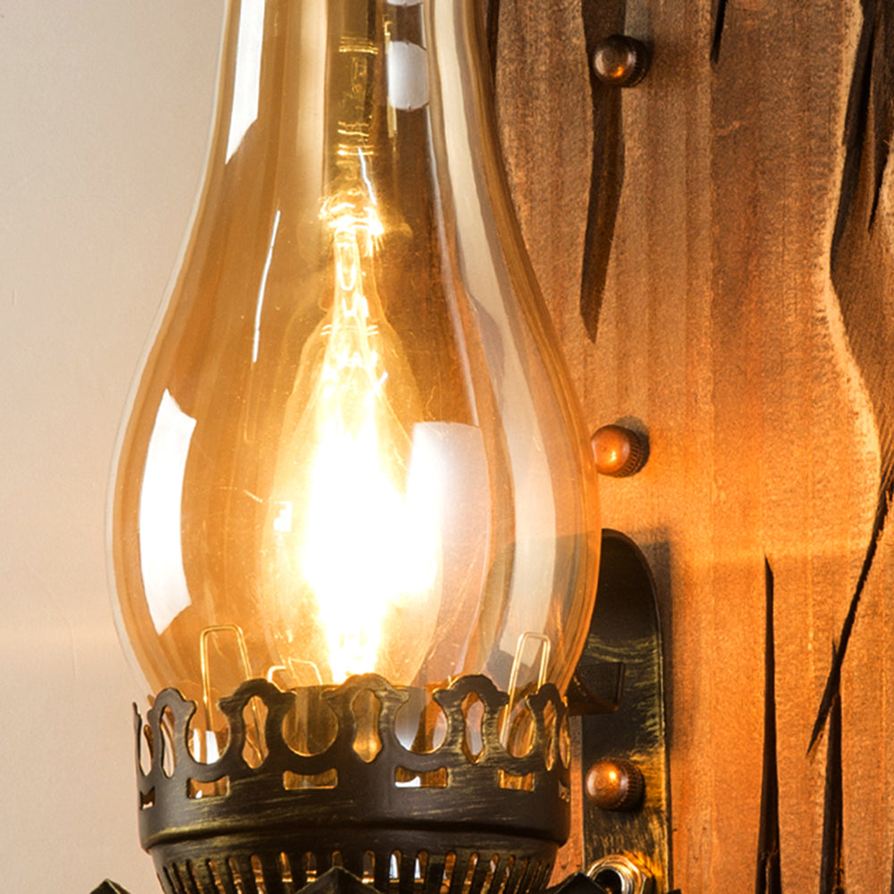 Skorter | Austin Vintage LED Wall Lamp Indoor Living Room/Bedroom Wood