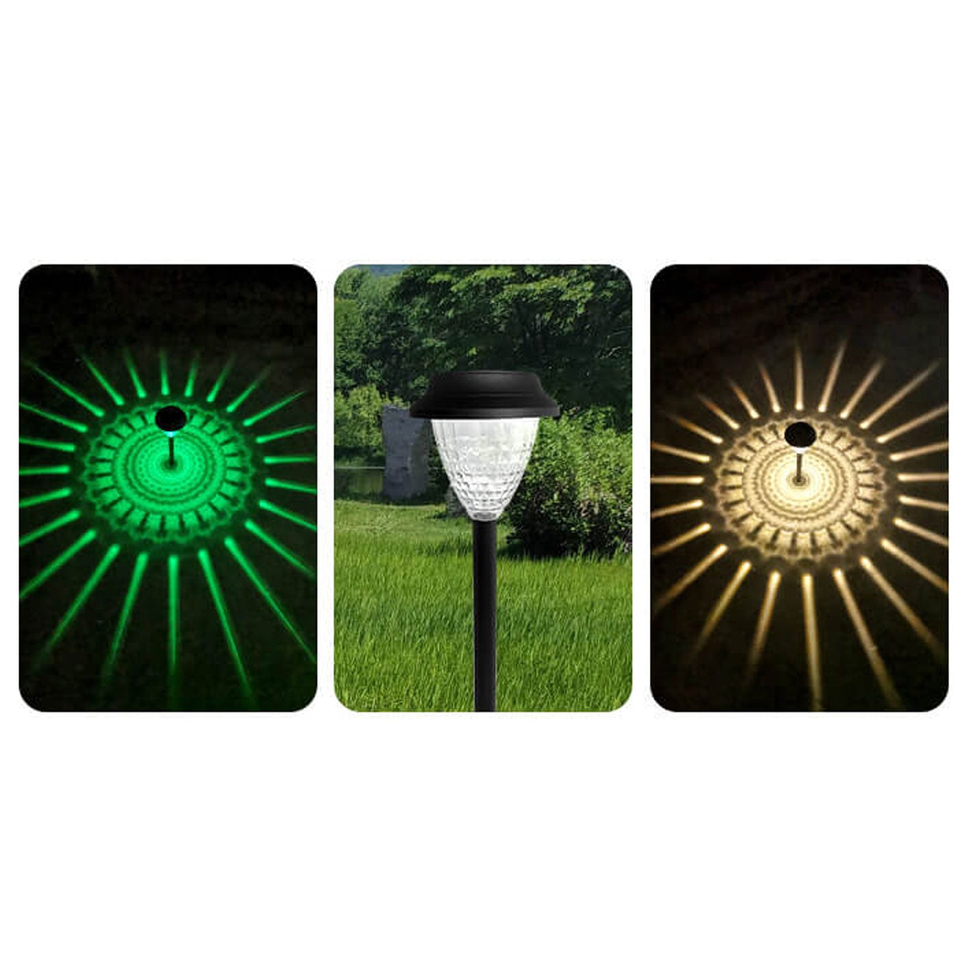 Skorter | Solar waterproof circular divergent light shadow design LED outdoor garden decorative light