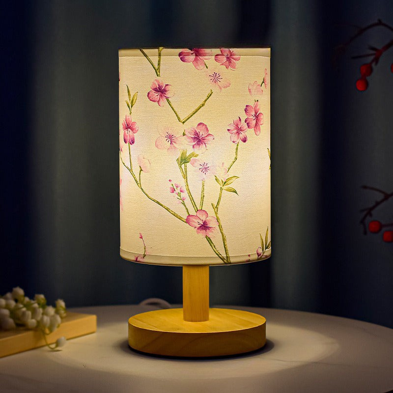Skorter | ZenGlow - Decorative Japanese Table Lamp with Wooden Base – Mood Lighting