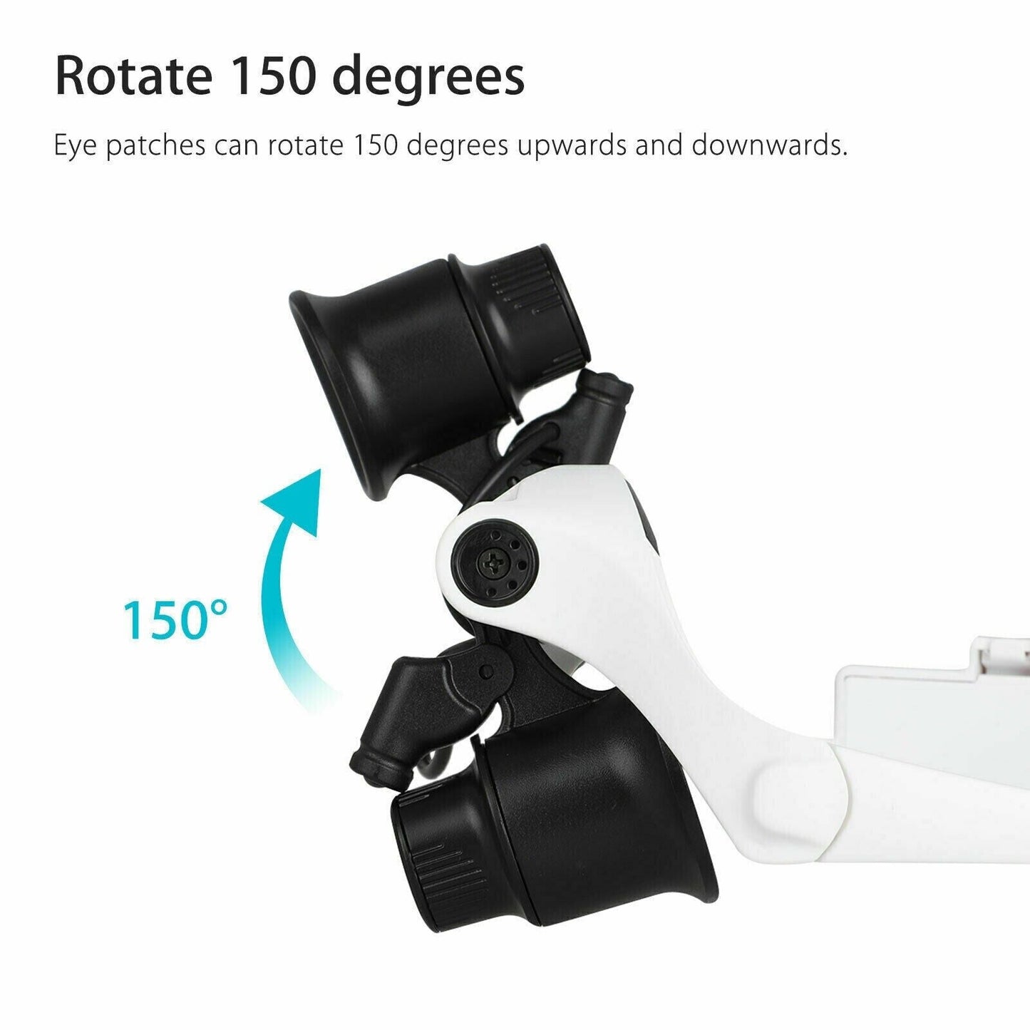 Skorter | Adjustable Headband Magnifier with LED Light & 8 Lenses – Perfect for Jewelry, Watch Repair & Engraving