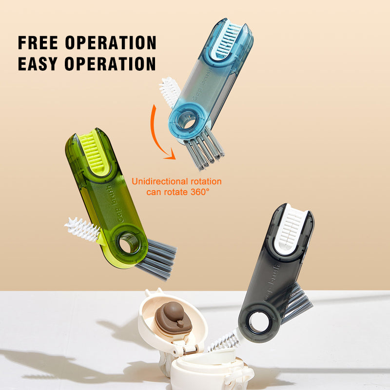 skorter | 3 In 1 Cleaning Brush Multi-Function Bottle Gap Cleaner Brush