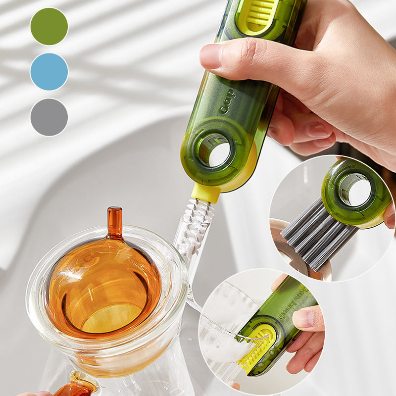 skorter | 3 In 1 Cleaning Brush Multi-Function Bottle Gap Cleaner Brush