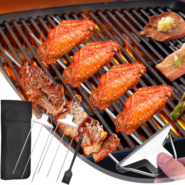 skorter | 3-Way Grill Skewers, Stainless Steel Skewers For Bbq