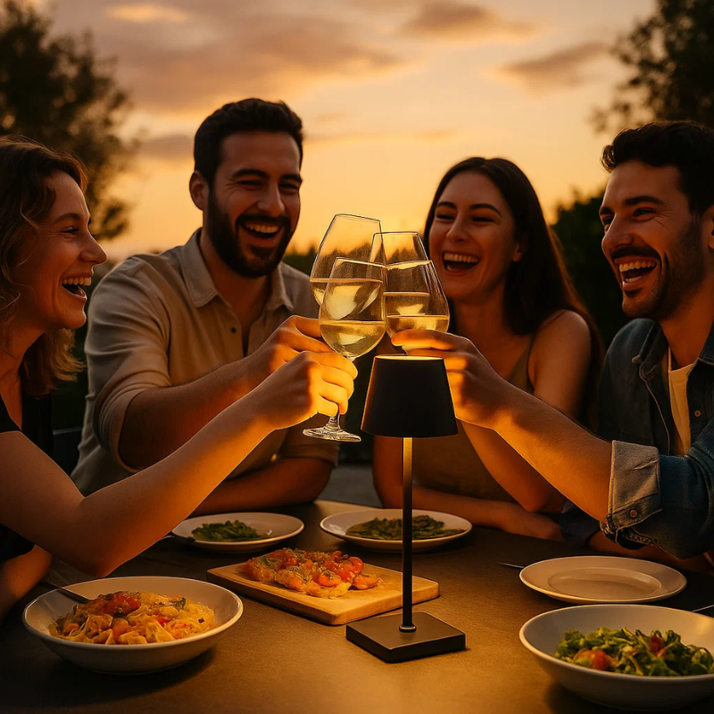Skorter | Luminara™ | Modern Rechargeable LED Wireless Table Lamp | Portable Lighting for Home, Office & Outdoor Use