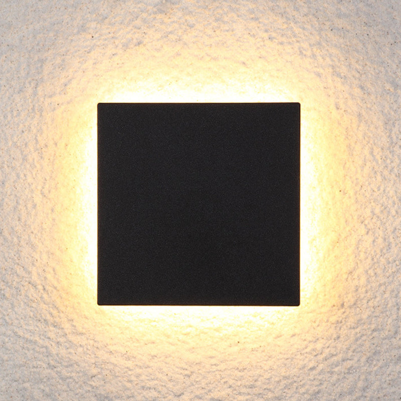 Skorter | LunaGlow - Minimalist LED Wall Lamps Black Metal for Garden and Hallway
