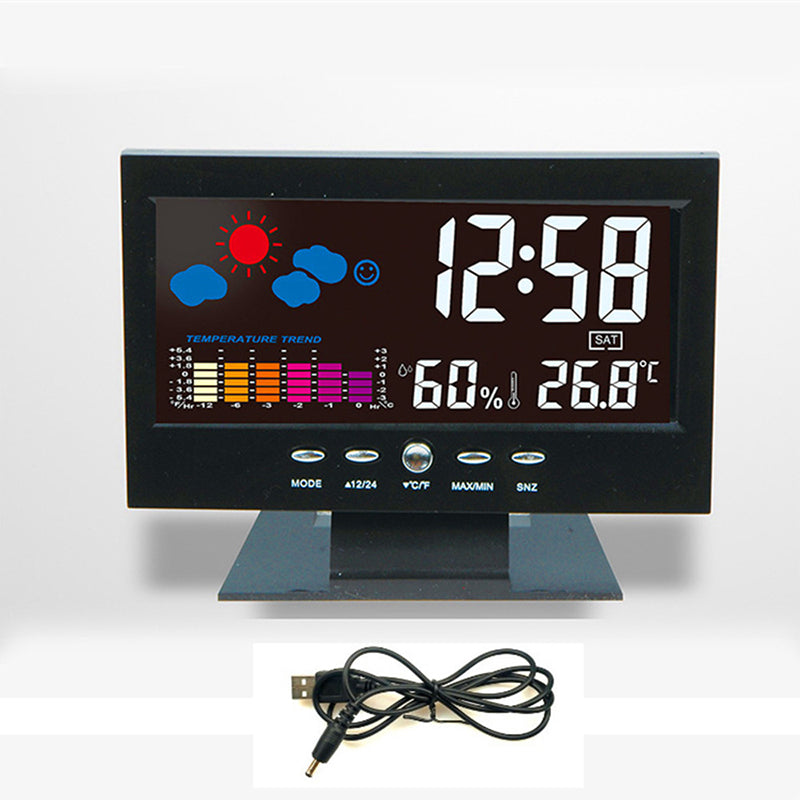 Skorter | LED Alarm Clock with Temperature and Humidity Monitoring