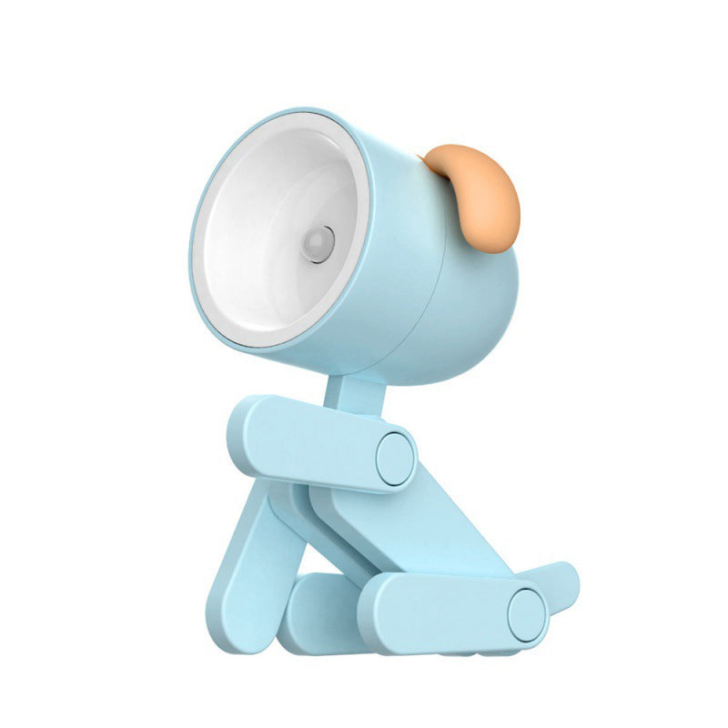 skorter | Mini LED Cute Cartoon Animals Puppies Deer Night Light, Adjustable Small Phone Holder Desk Lamp