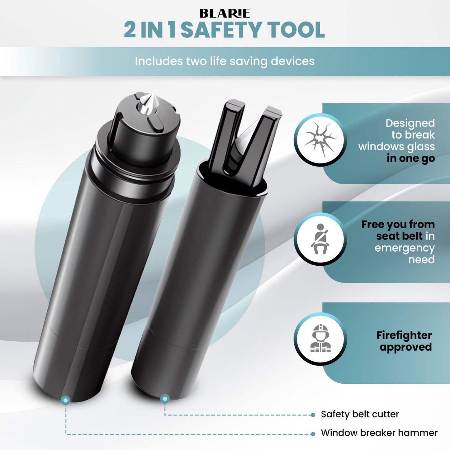 Skorter | Safety Hammer – Essential Auto Escape Tool & Window Breaker for Emergency Situations