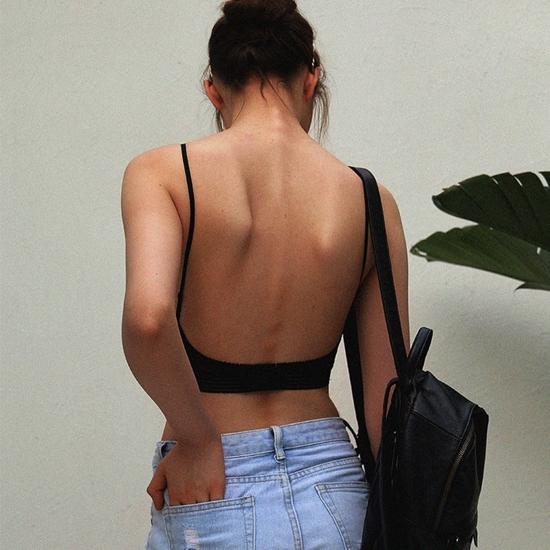 Skorter | LOW BACK WIRELESS LIFTING LACE BRA